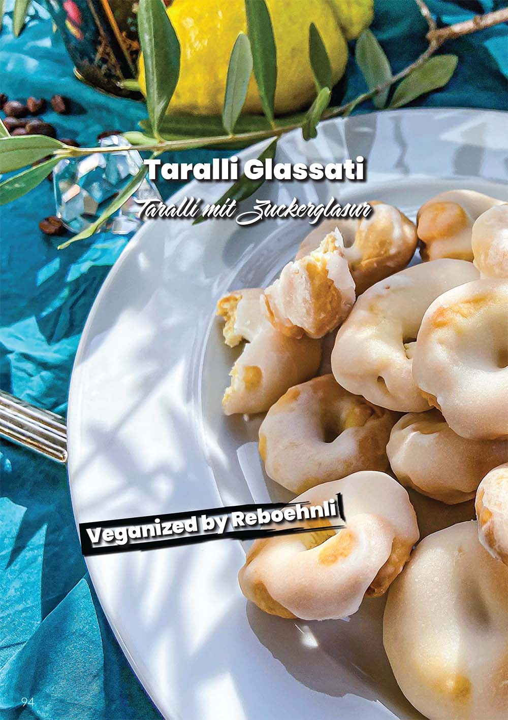 Kochbuch Beispielseite Taralli Glassati